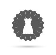 Woman dress sign icon Elegant clothes symbol