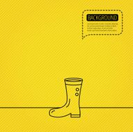 Boots icon Garden rubber shoes sign N4