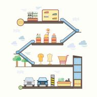 mall line graphic