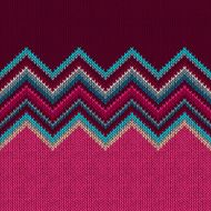 Seamless Ethnic Geometric Knitted Pattern