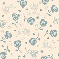 Seamless Floral Pattern with Roses
