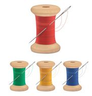 Spools of thread with needle