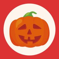 Halloween pumpkin theme elements