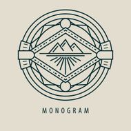 luxury linear monogram