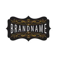 Vintage calligraphic frame N2
