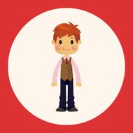 boy man cartoon theme elements N12