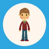 boy man cartoon theme elements N13