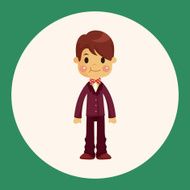 boy man cartoon theme elements N15