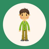 boy man cartoon theme elements N17