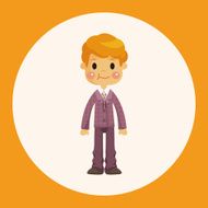 boy man cartoon theme elements N19