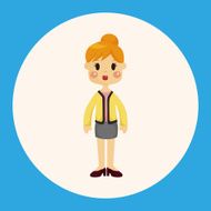 lady woman cartoon theme elements N3