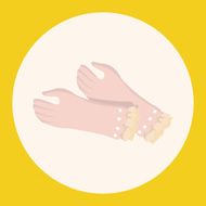 bride gloves theme elements