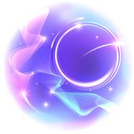 Purple abstract background with stars Vector Illustration