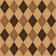 Argyle pattern brown rhombus seamless texture
