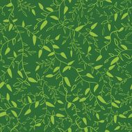 Floral seamless pattern with leaves illustration N2