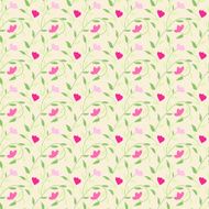 Cute style seamless background floral pattern