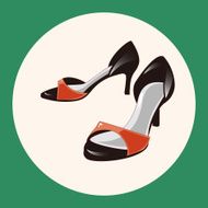 High-heeled shoes style theme elements N4