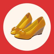 High-heeled shoes style theme elements N5