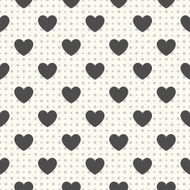 Seamless geometric pattern with hearts illustration N3
