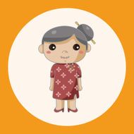 family grandmother character theme elements N2