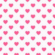 Seamless geometric pattern with hearts illustration N6