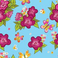 Seamless floral background N120