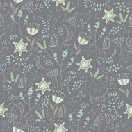 Vector seamless floral pattern Romantic cute background with hand drawn N3