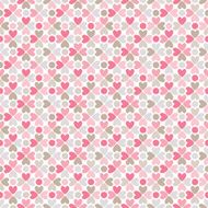 Floral seamless pattern Red pink gray brown and white
