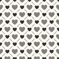 Seamless geometric pattern with hearts illustration N10