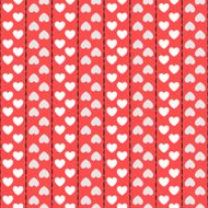 Seamless geometric pattern with hearts illustration N11