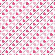 Seamless geometric pattern with hearts illustration N13