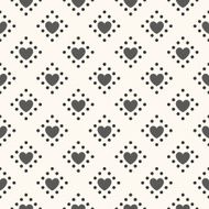 Seamless geometric pattern with hearts illustration N14