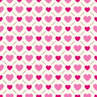 Seamless geometric pattern with hearts illustration N16