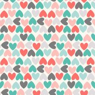 Floral seamless pattern Red green black and white