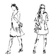 Fashion models Sketch N5