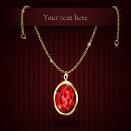 Beautiful gemstone red ruby