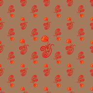 Rose bright ornament N4