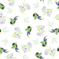 Seamless pattern with flowers watercolor Gentle colors Female N14