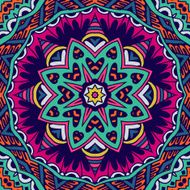Colorful Ethnic Festive Abstract Floral Vector Pattern N2