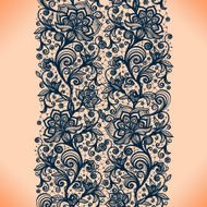 Abstract seamless lace pattern with flowers