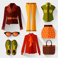 set of women&#039;s clothing