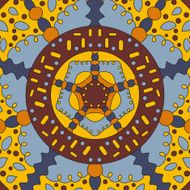 Square symmetrical color pattern bandana
