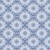 Seamless Calligraphy Pattern in white and blue