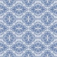Seamless Calligraphy Pattern in white and blue N2