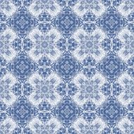 Seamless Calligraphy Pattern in white and blue N4