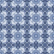 Seamless Calligraphy Pattern in white and blue N8