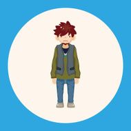 boy man cartoon theme elements N30