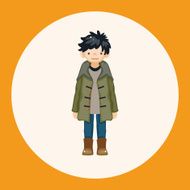 boy man cartoon theme elements N32