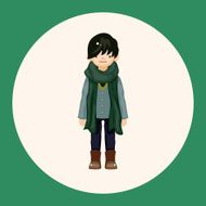 boy man cartoon theme elements N35