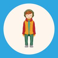 boy man cartoon theme elements N37